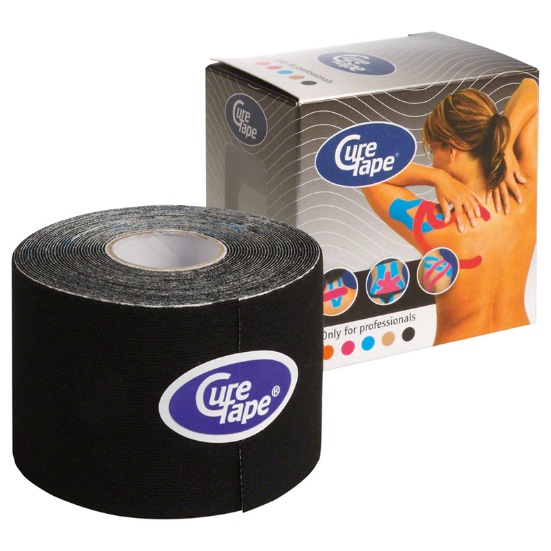 Тейп кинезиологический CureTape Black 160226, 5см.x5м