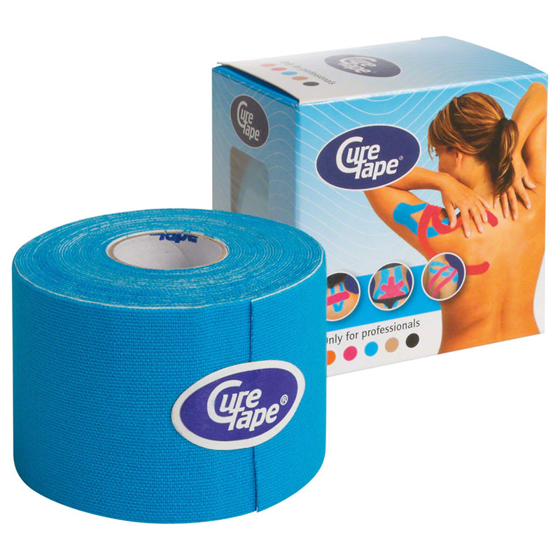 Тейп кинезиологический CureTape Blue 160134, 5см.x5м