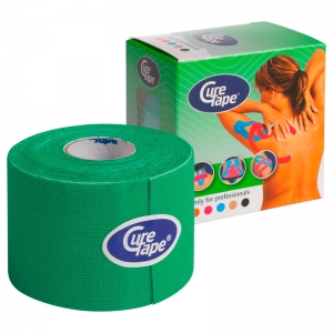 Тейп кинезиологический CureTape Green 161216, 5см.x5м