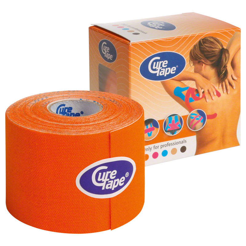 Тейп кинезиологический CureTape Orange 160196, 5см.x5м
