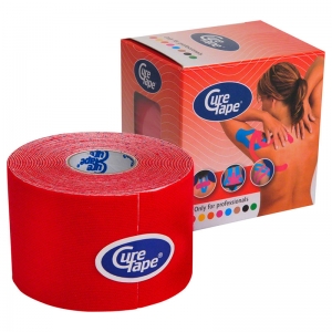 Тейп кинезиологический CureTape Red 161254, 5см.x5м