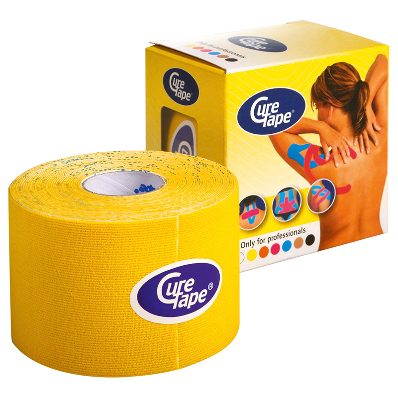 Тейп кинезиологический CureTape Yellow 161087, 5см.x5м