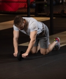 Ролик для пресса с мягким ходом RL-104, черный/красный, Starfit УТ-00019797