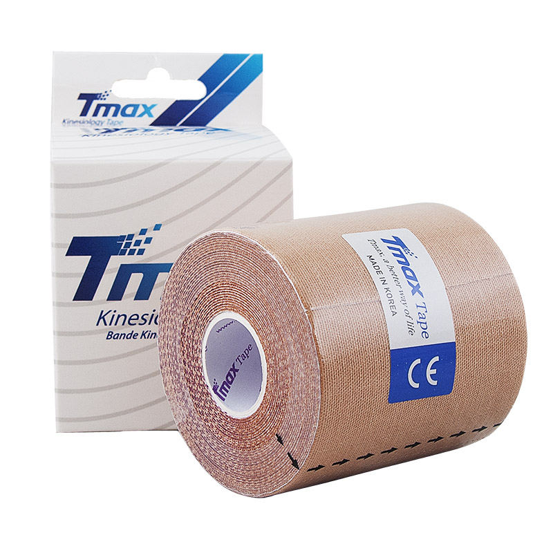 Тейп кинезиологический TMAX Extra Sticky 7.5 см x 5 м, 423914, телесный