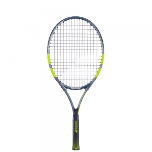 Ракетка б/т дет. BABOLAT Carlitos Jr 25 Gr00, 140524, для 8-10 лет, алюм, со струн, серо-салатовый