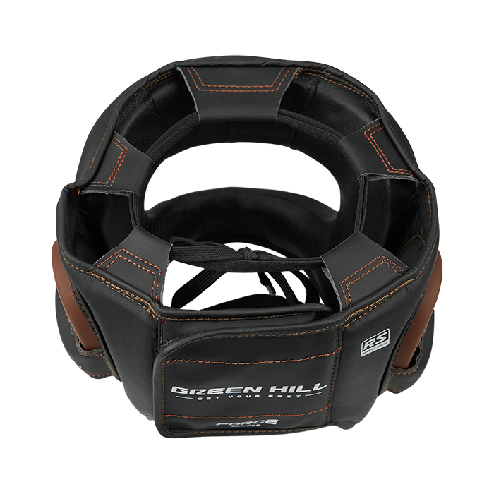 Боксерский шлем Force Bumper KK Чёрно-коричневый Green Hill CNHGKB-980 S