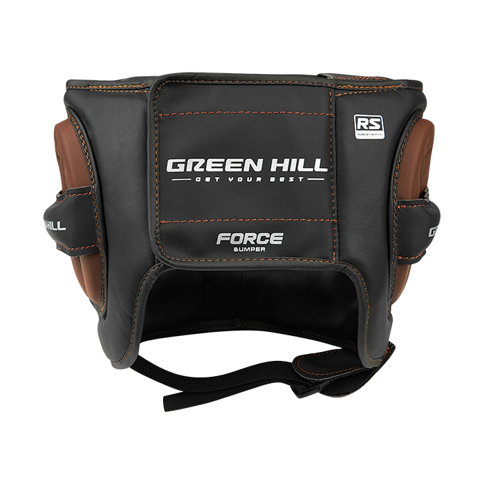 Боксерский шлем Force Bumper KK Чёрно-коричневый Green Hill CNHGKB-980 S