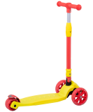 Самокат 3-колесный Bunny, 135/90 мм, желтый/красный, Ridex