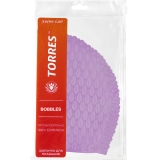 Шапочка для плавания TORRES Bobbles, SW-12204VL, сиреневый, силикон