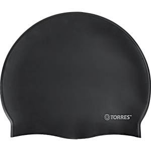 Шапочка для плавания TORRES No Wrinkle, SW-12203BK, черный, силикон