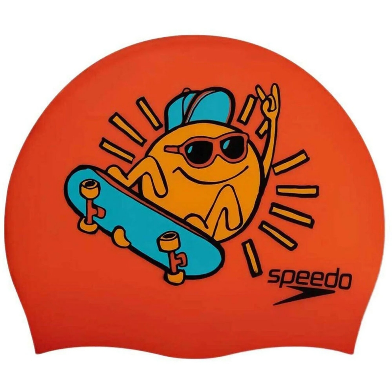 Шапочка для плавания детская SPEEDO Boom Silicone Cap Jr, 8-0838615955, силикон