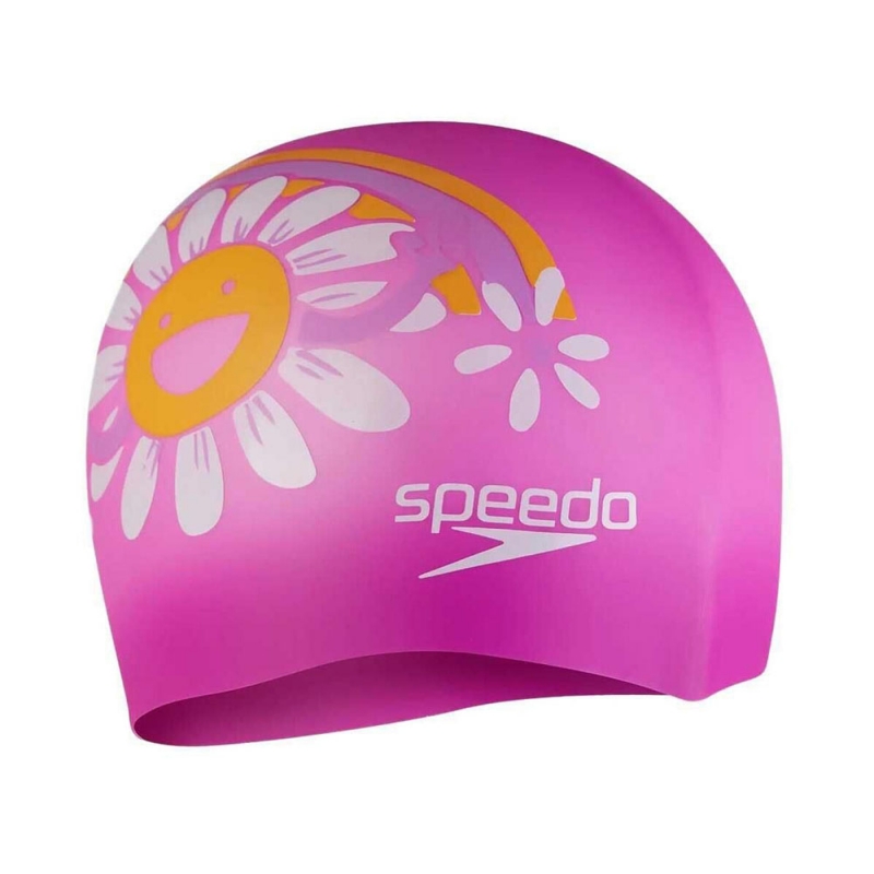 Шапочка для плавания детская SPEEDO Boom Silicone Cap Jr, 8-0838615956, силикон