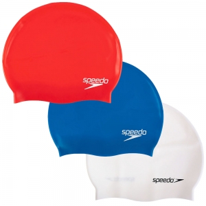 Шапочка для плавания детская SPEEDO Plain Flat Silicone Cap Junior, 4 цвета в ассортименте