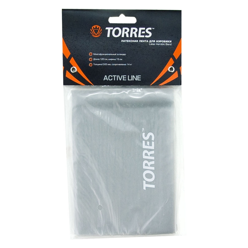 Эспандер латексная лента TORRES AL0019, размер 120х15 см, сопротивление 14 кг
