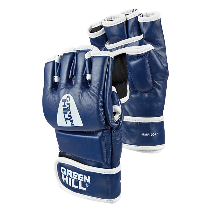 Перчатки MMA CAGE синие Green Hill MMR-0027 M