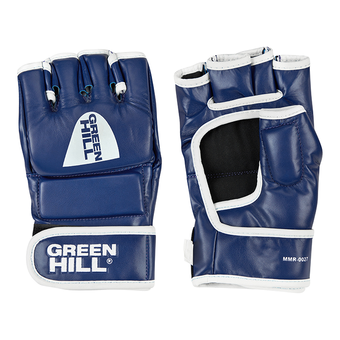 Перчатки MMA CAGE синие Green Hill MMR-0027 M