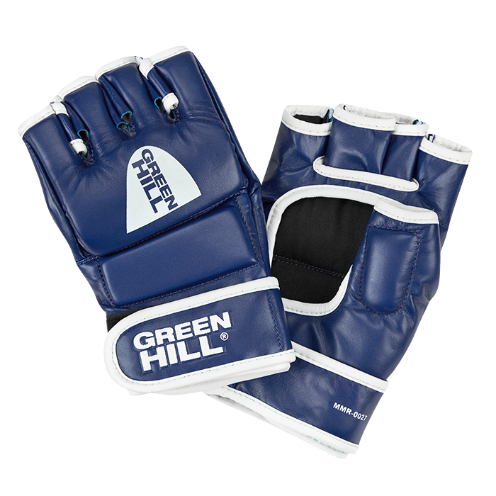 Перчатки MMA CAGE синие Green Hill MMR-0027 M