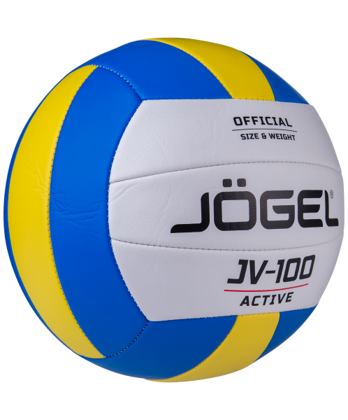 Мяч волейбольный JV-100, синий/желтый, Jögel