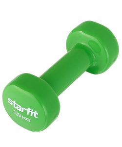 Гантель виниловая Core DB-101, 1,5 кг, зеленый, Starfit