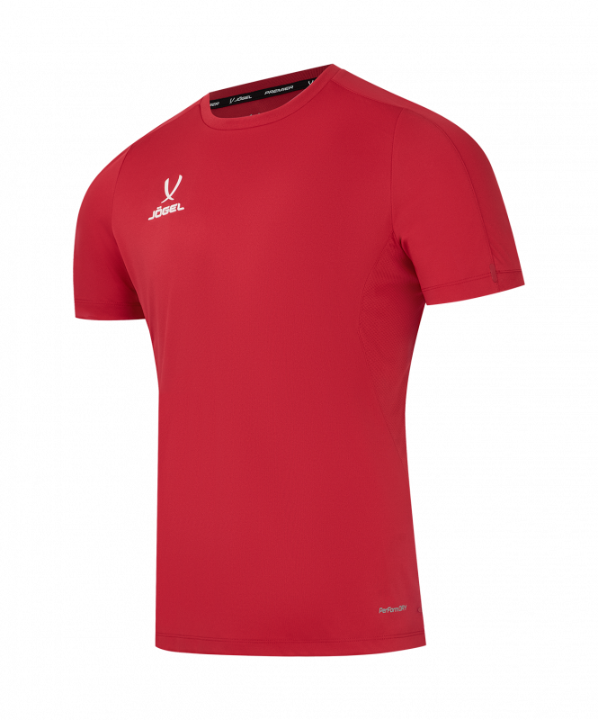 Футболка тренировочная JÖGEL PREMIER PerFormDRY Training Poly Tee, красный, размер L ЦБ-00004875
