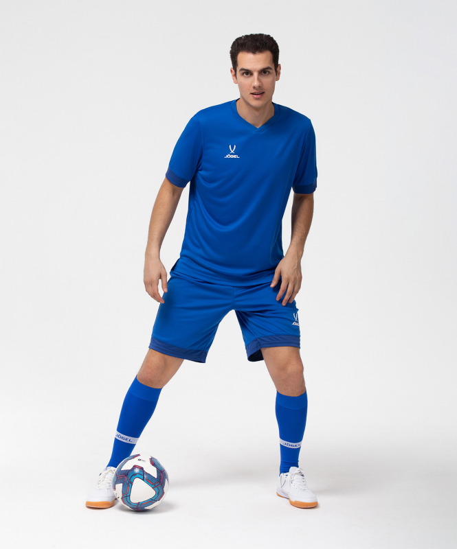 Шорты игровые DIVISION PerFormDRY Union Shorts, синий/темно-синий/белый, размер YM, Jögel ЦБ-00000994