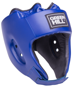 Шлем открытый Alfa HGA-4014, кожзам, синий, Green Hill
