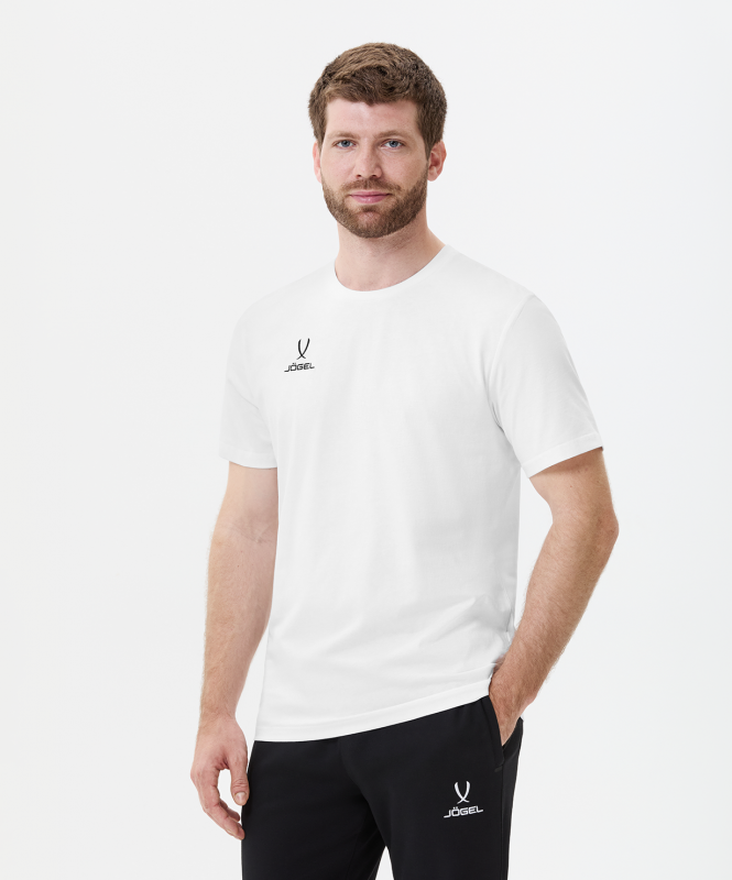 Футболка JOGEL ESSENTIAL Cotton Tee, белый, размер XXXXL ЦБ-00004036