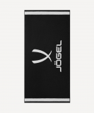 Полотенце спортивное ESSENTIAL Towel L, 70х140, черный/белый, Jögel ЦБ-00004144