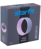 Колесо для йоги YW-101, 32 см, розовый пастель/серый, Starfit