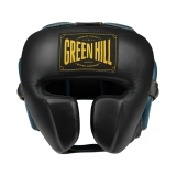 боксерский шлем AZTEC чёрный/синий Green Hill THBHMX-15 XL