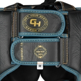боксерский шлем AZTEC чёрный/синий Green Hill THBHMX-15 XL