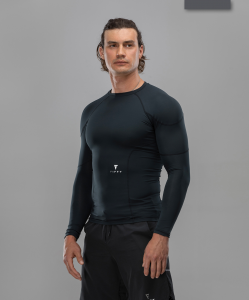 Мужская футболка с длинным рукавом High Force FA-ML-0101-BLK, черный, FIFTY
