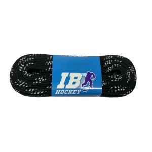 Шнурки для коньков IB Hockey с пропиткой, HLIB244BK, 244см