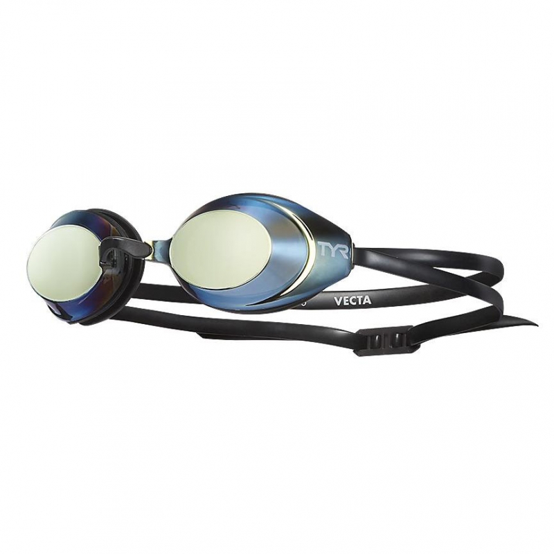 Очки для плавания TYR Vecta Racing Mirrored LGVECM-751, зеркальные линзы, FINA Approved