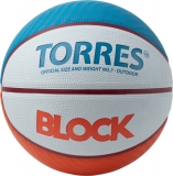 Мяч баскетбольный TORRES Block B023167, размер 7