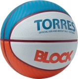 Мяч баскетбольный TORRES Block B023167, размер 7