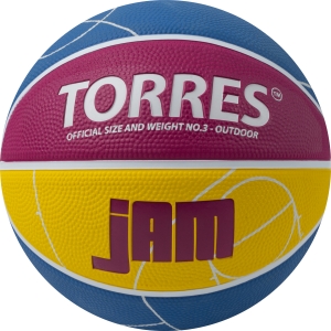 Мяч баскетбольный TORRES Jam B023123, размер 3