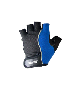 Перчатки для фитнеса SU-108, синие/черные, Starfit