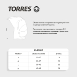 Наколенники спортивные TORRES Classic PRL11016XL-04, размер XL, бежевые
