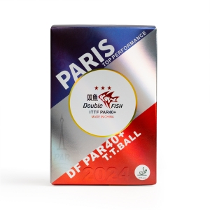 Мяч для настольного тенниса DOUBLE FISH Paris 2024 Olympic Games 3★, PAR40+, ITTF Approved, 6шт