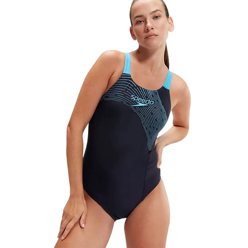 Купальник SPEEDO Medley Logo, 8-1347416844-6844, размер 34, российский размер 46, полиамид, нейлон, эластан