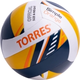 Мяч волейбольный TORRES Simple Orange V323125, размер 5