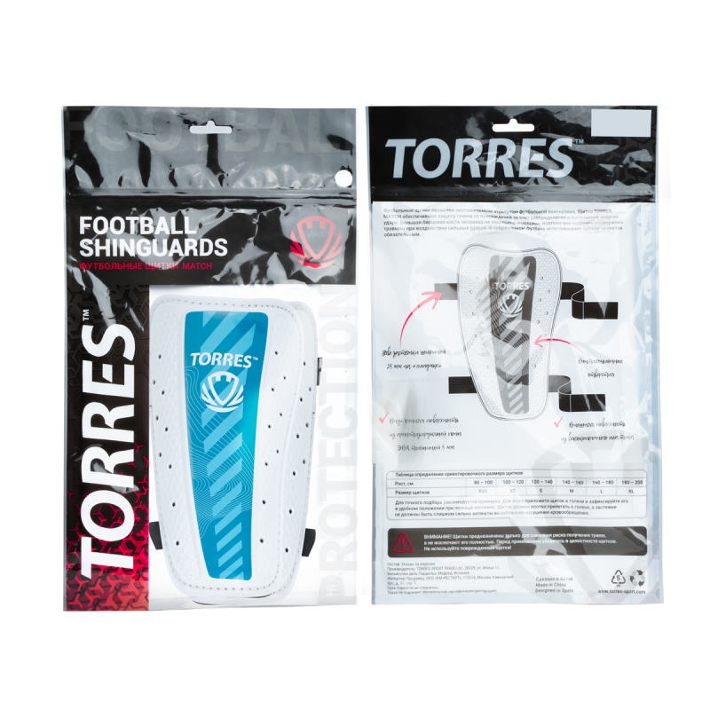 Щитки TORRES Match FS2305L, размер L