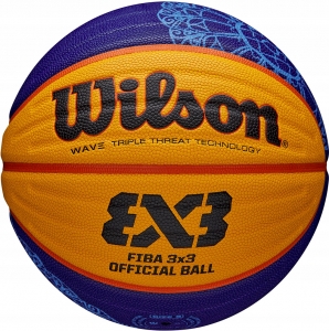 Мяч баскетбольный Wilson FIBA3x3 Official Paris 2024 WZ1011502XB6F, FIBA Approved, размер 6