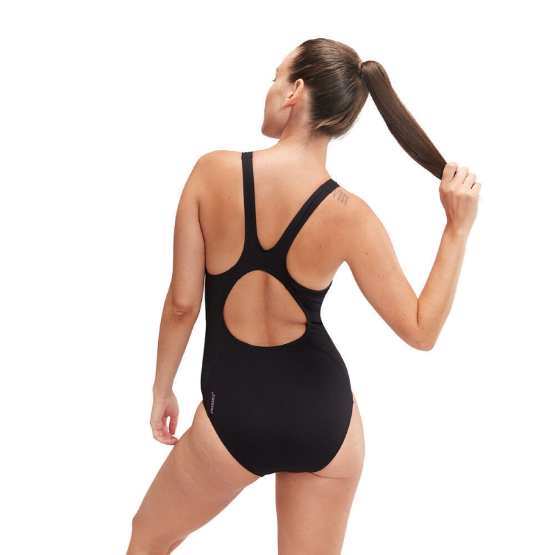 Купальник SPEEDO Placement Muscleback, 8-00305816854-6854, размер 34, российский размер 46, полиэстер, ПБТ