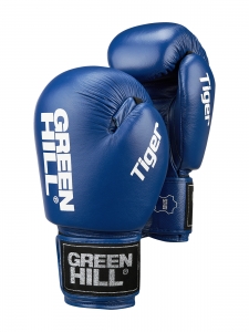 Боксерские Перчатки TIGER синие Green Hill BGT-2010RU1 10oz