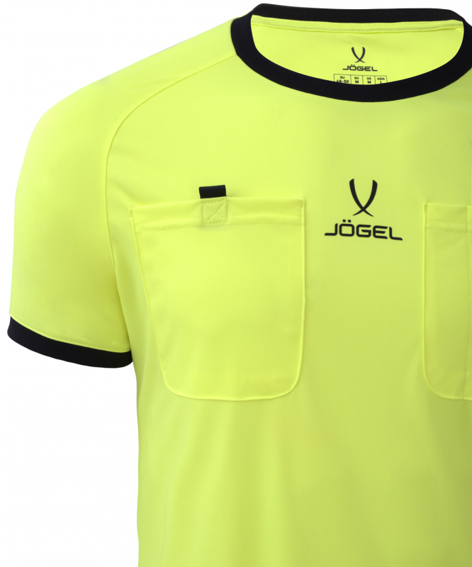Футболка судейская Referee tee, желтый, размер L, Jögel УТ-00020549