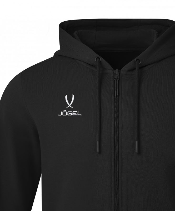 Флисовое худи на молнии ESSENTIAL Cotton Fleece FZ Hoodie, черный, размер S, JÖGEL ЦБ-00004811