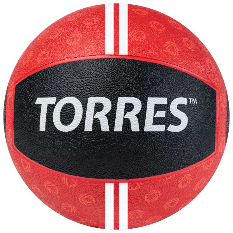 Медбол TORRES AL00234, 4кг, красно-черный