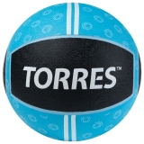 Медбол TORRES AL00235, 5кг, черно-голубой